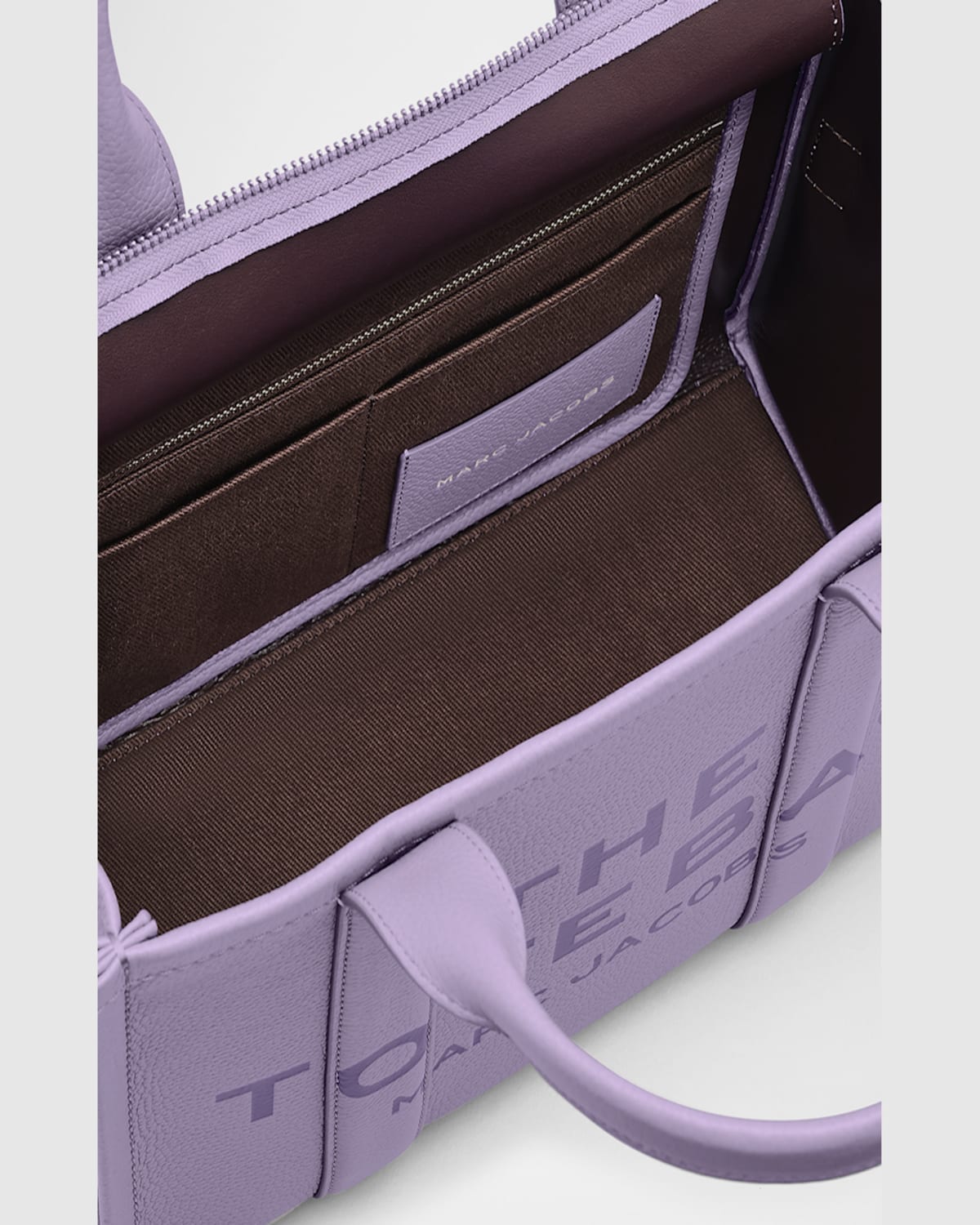 Marc Jacobs The Leather Crossbody Tote Bag In Lilac