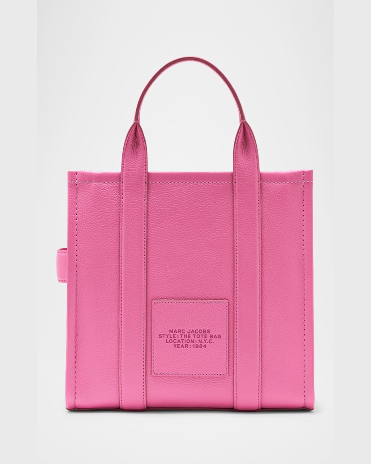 Marc Jacobs The Leather Medium Tote Bag In Bow Pink