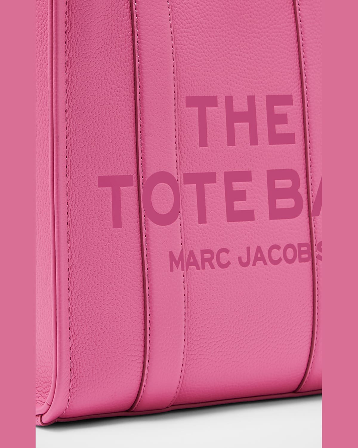 Marc Jacobs The Leather Medium Tote Bag In Bow Pink
