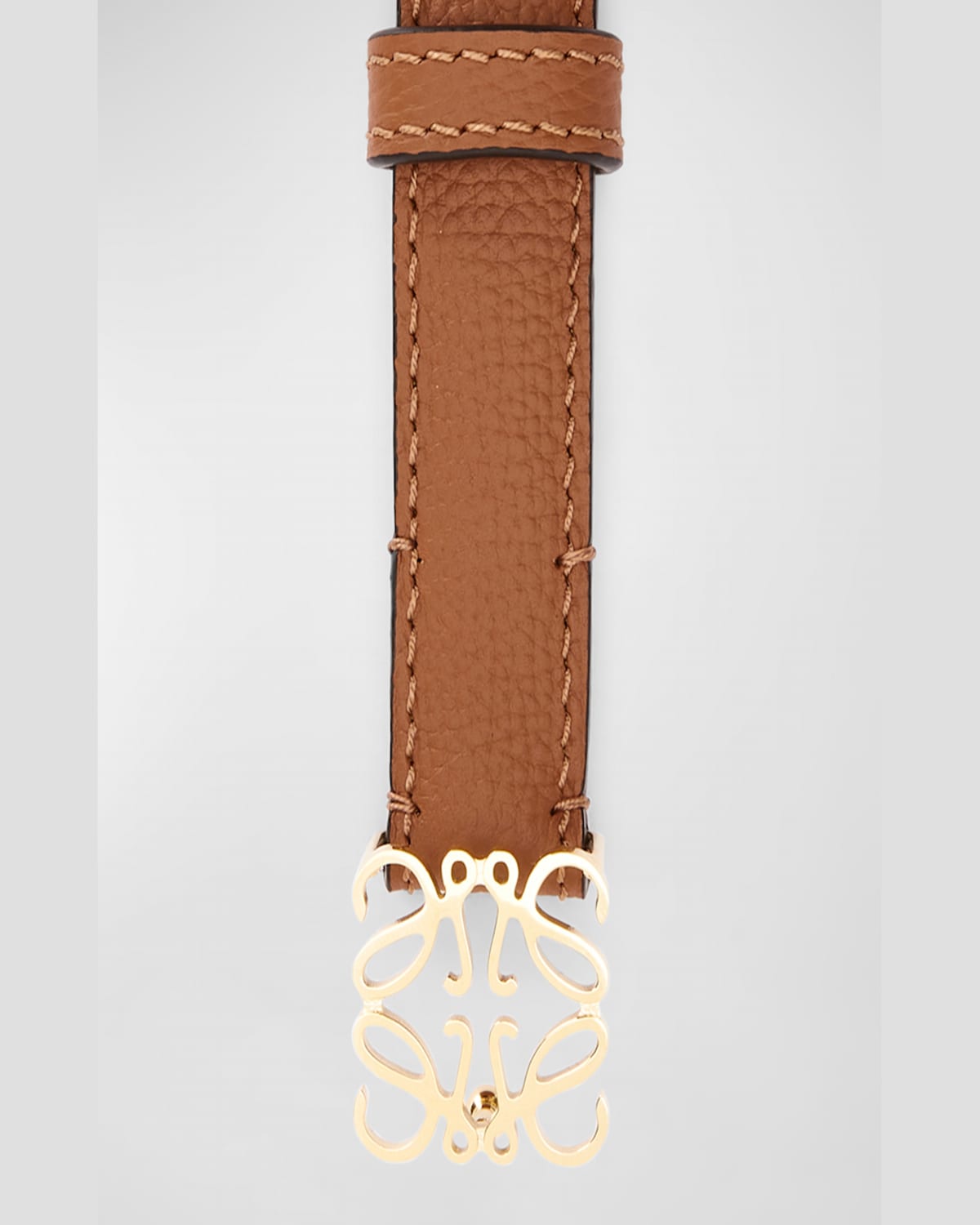 LOEWE ANAGRAM LEATHER BELT 