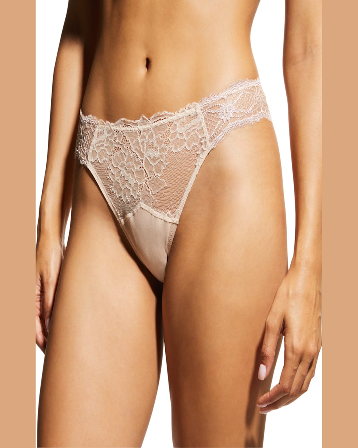 Lise Charmel Sublime En Dentelle Lace Thong In Vp/vert Princesse