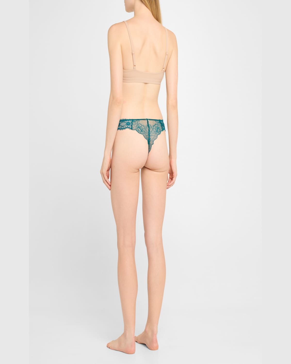 Lise Charmel Sublime En Dentelle Lace Thong In Vp/vert Princesse
