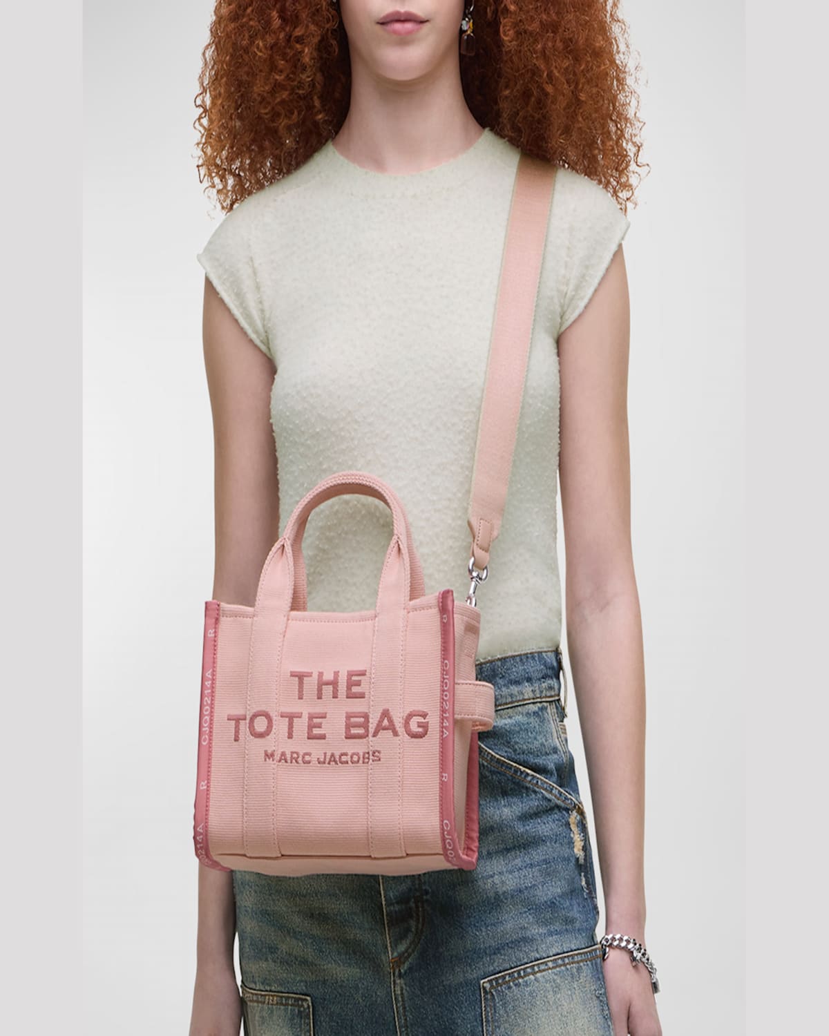 Marc Jacobs Women The Jacquard Small Tote Bag In Pink