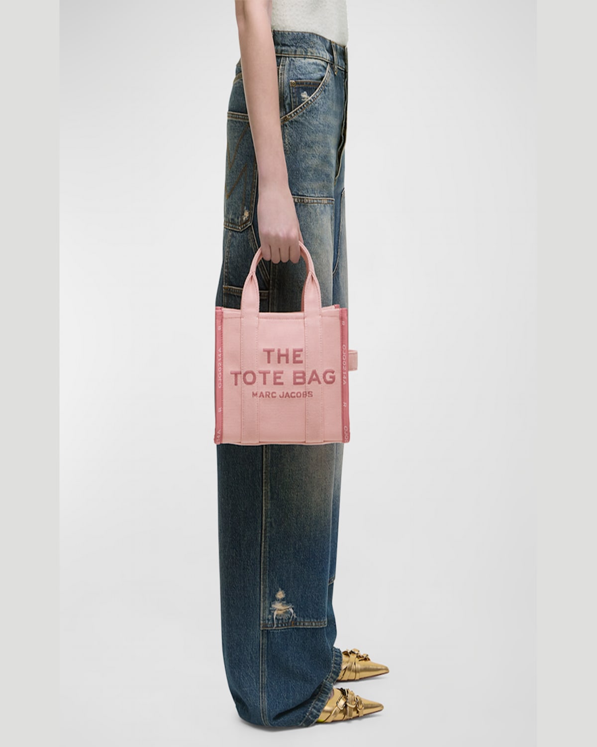 Marc Jacobs Women The Jacquard Small Tote Bag In Pink