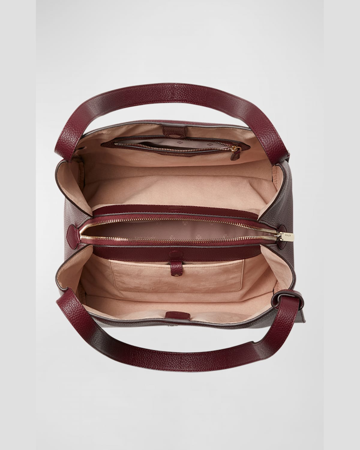 Kate Spade New York Knott Pebbled Leather Large Shoulder Bag In Cordovan