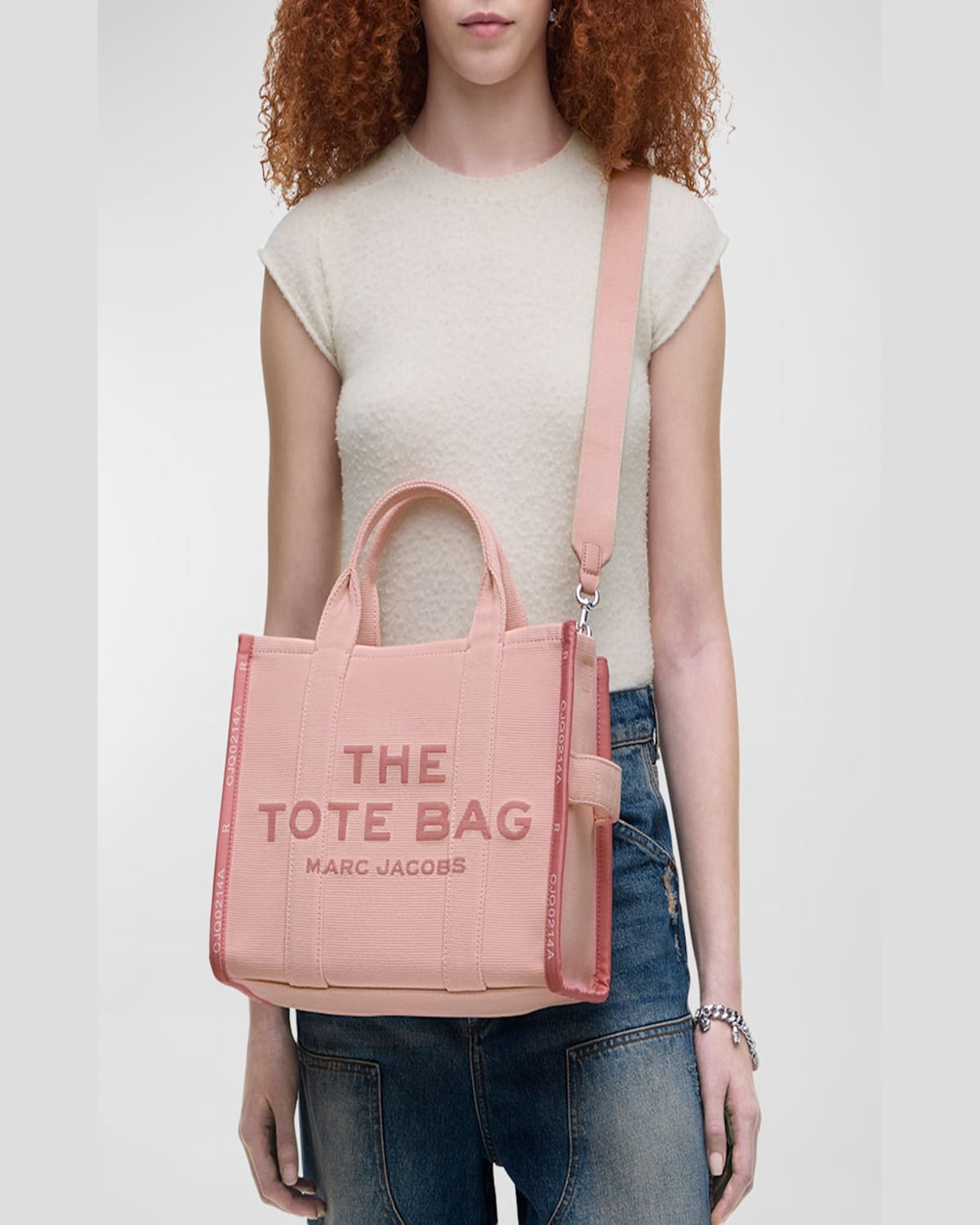 Marc Jacobs The Jacquard Medium Tote Bag In Rose