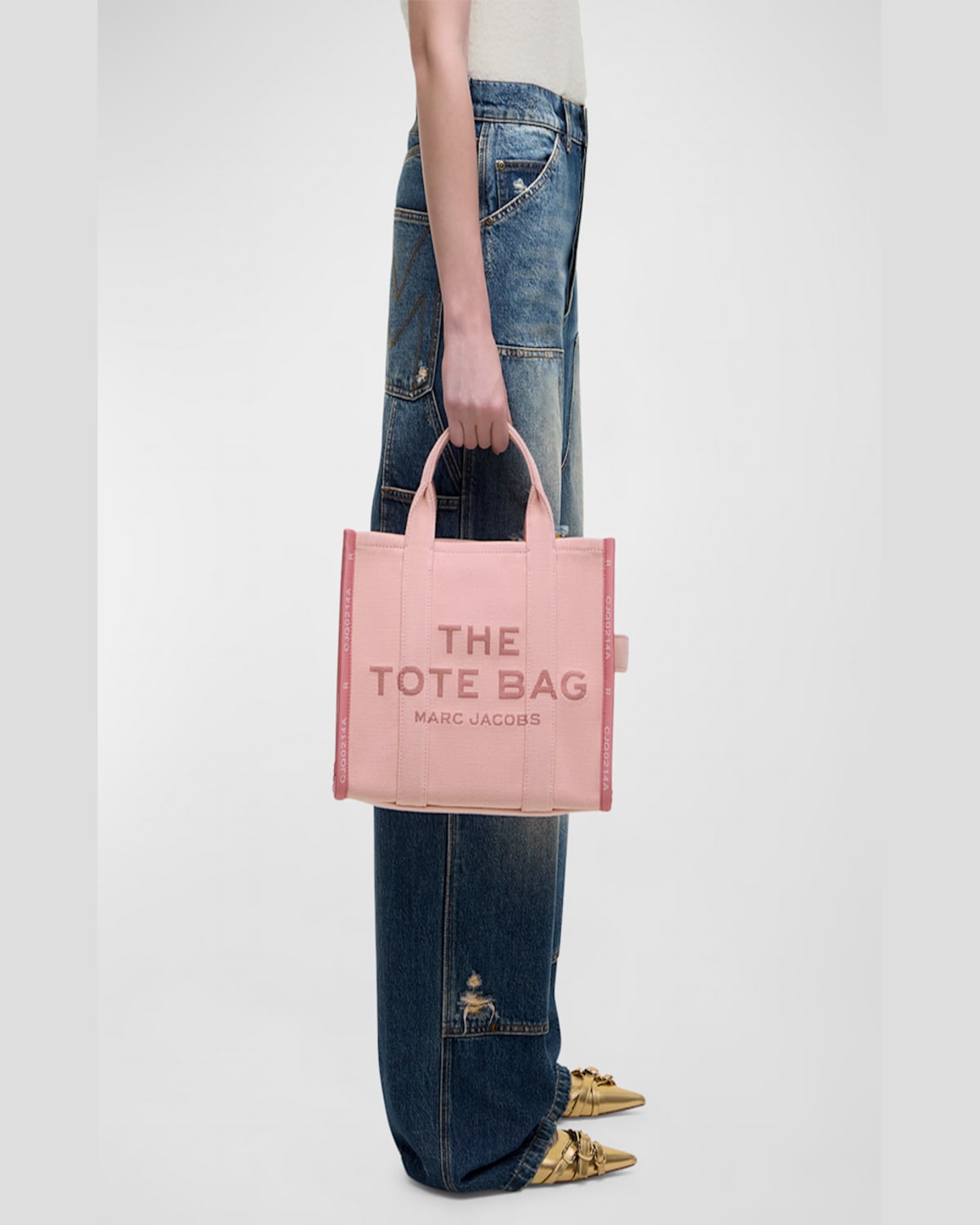 Marc Jacobs The Jacquard Medium Tote Bag In Rose