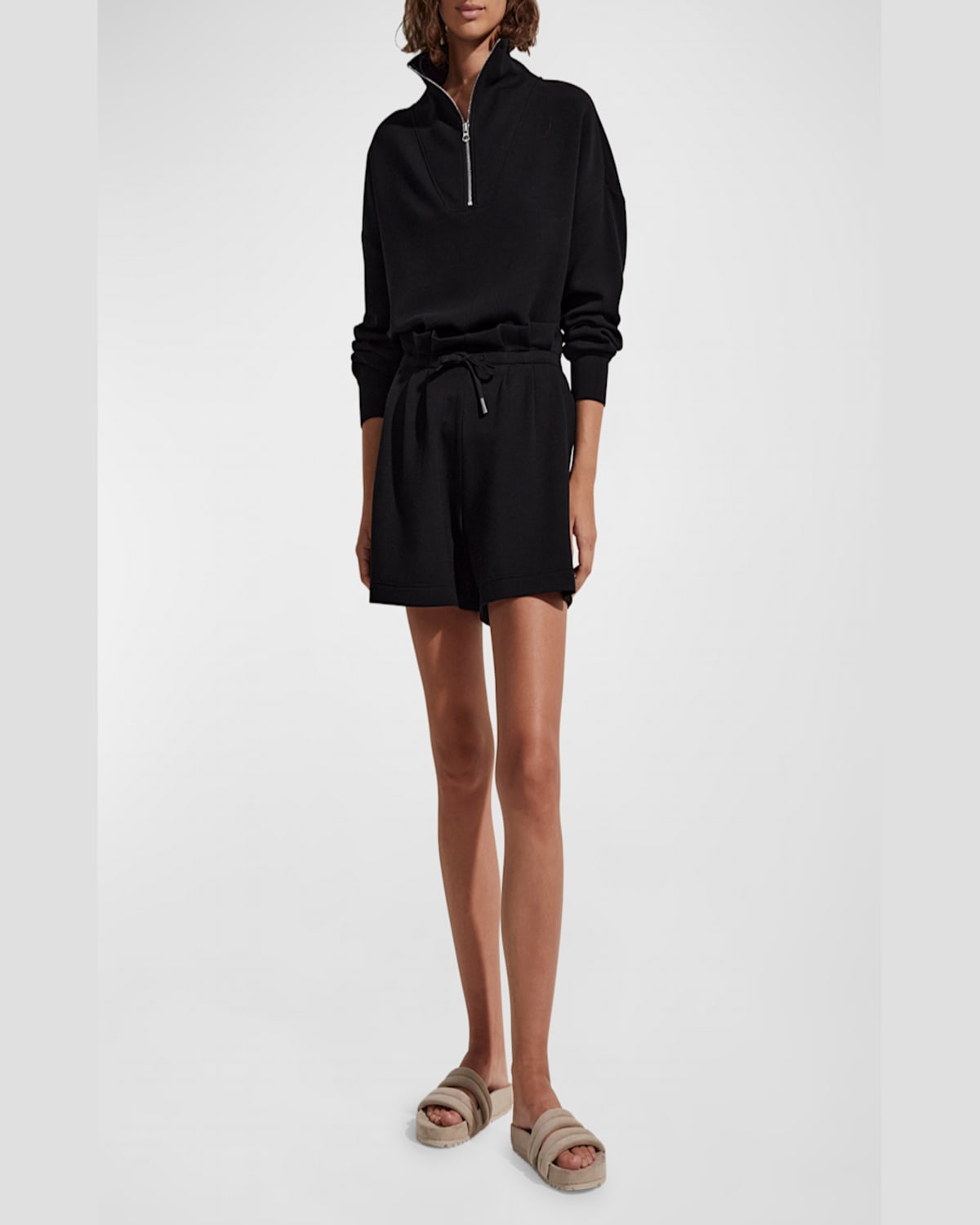 Varley Alder Drawstring Shorts In Black