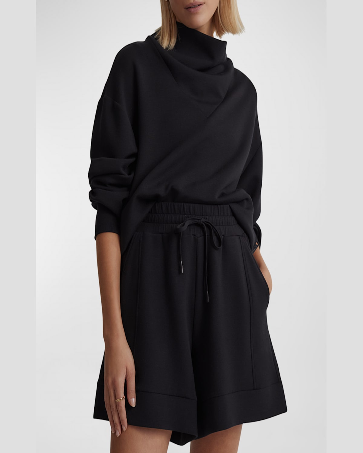 Varley Alder Drawstring Shorts In Black