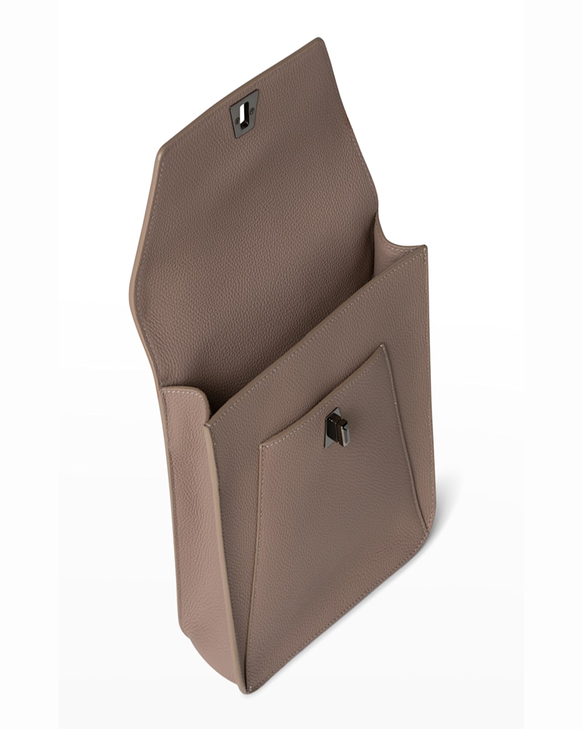 Shop Akris Anouk Small Leather Messenger Bag In Cypresse
