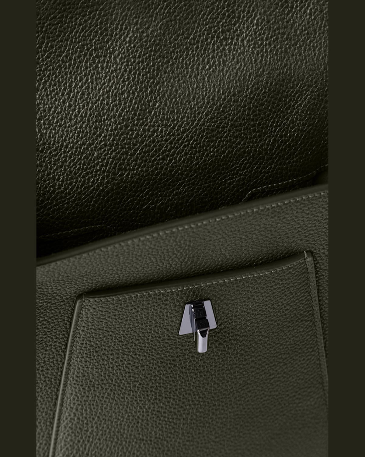 AKRIS ANOUK SMALL LEATHER MESSENGER BAG 