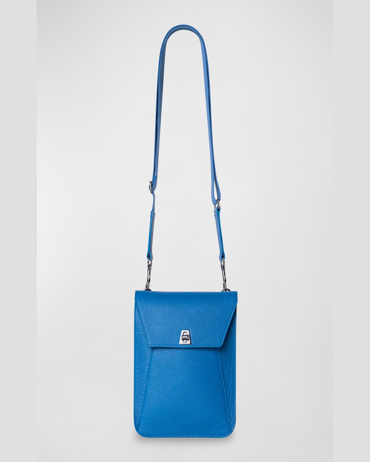 Shop Akris Anouk Small Leather Messenger Bag In Cypresse