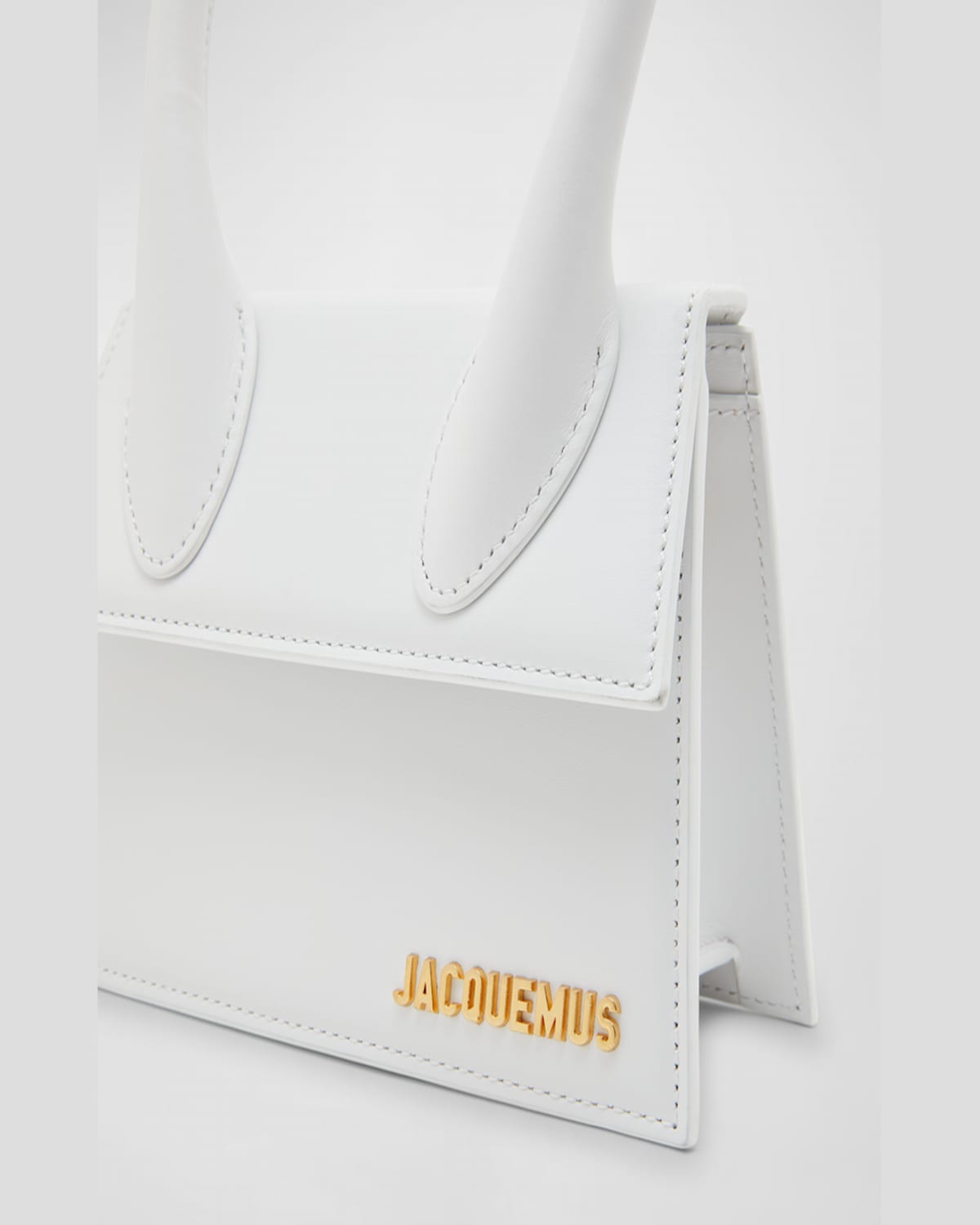 Shop Jacquemus Le Chiquito Moyen Top-handle Bag In White