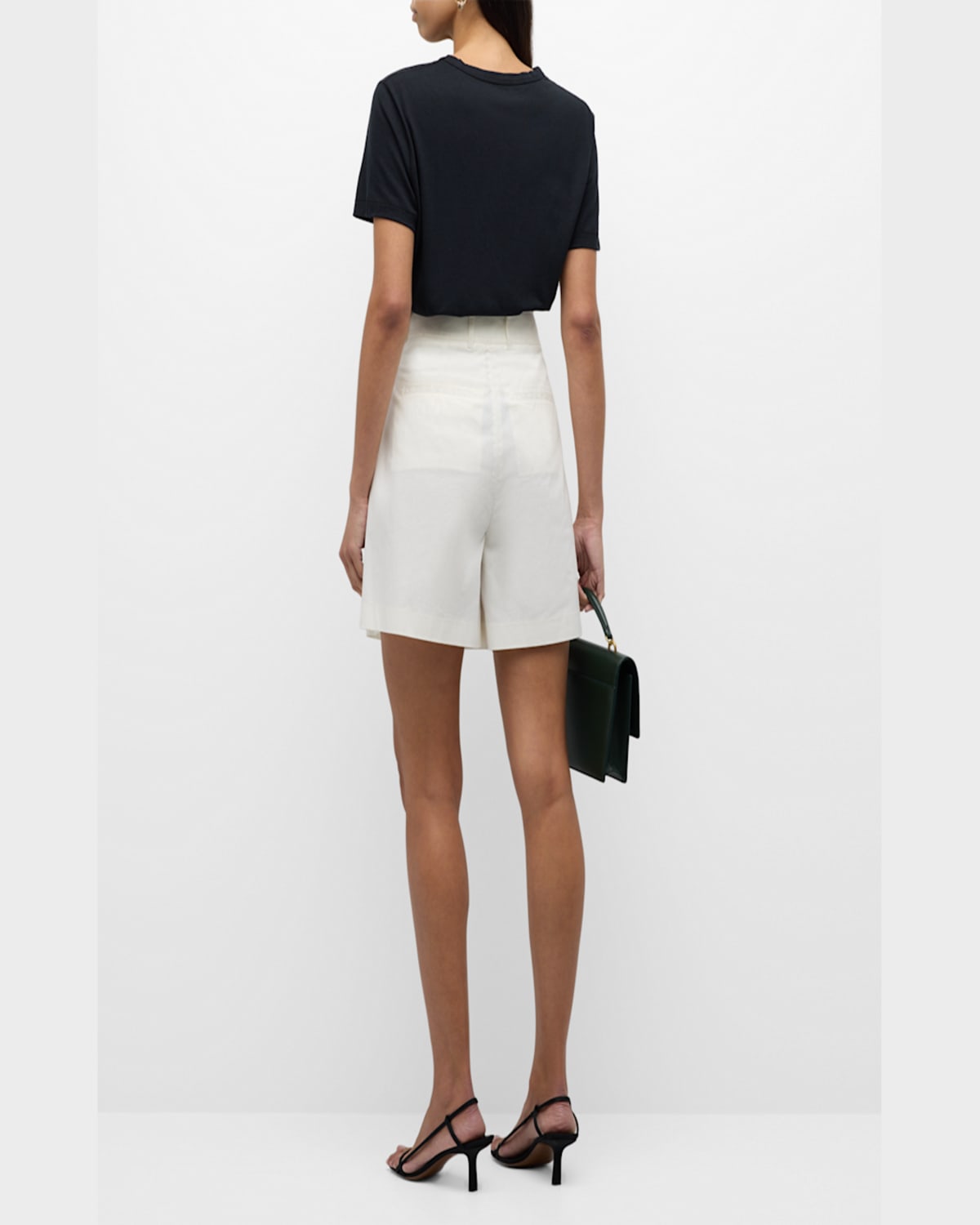 Shop Majestic Lyocell Cotton Semi-relaxed Short-sleeve Crewneck Tee In Ciel