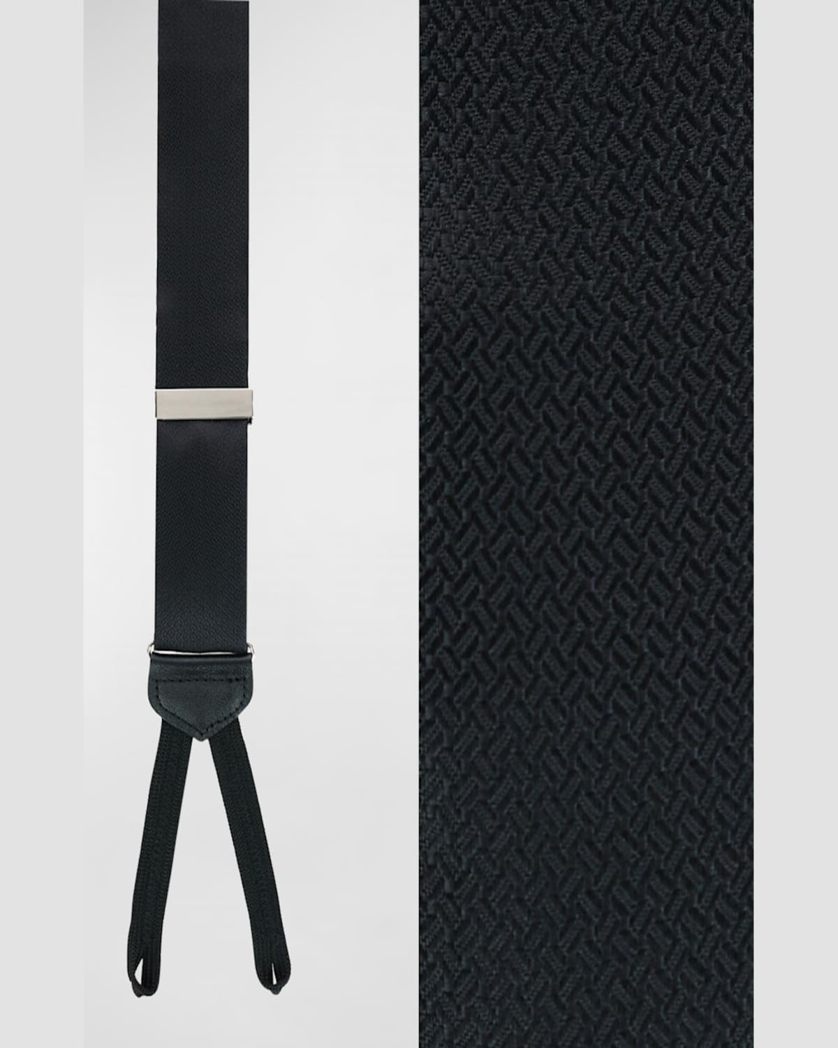 TRAFALGAR MEN'S MONTE BELLO INTERLOCKED SILK FORMAL BRACE SUSPENDERS