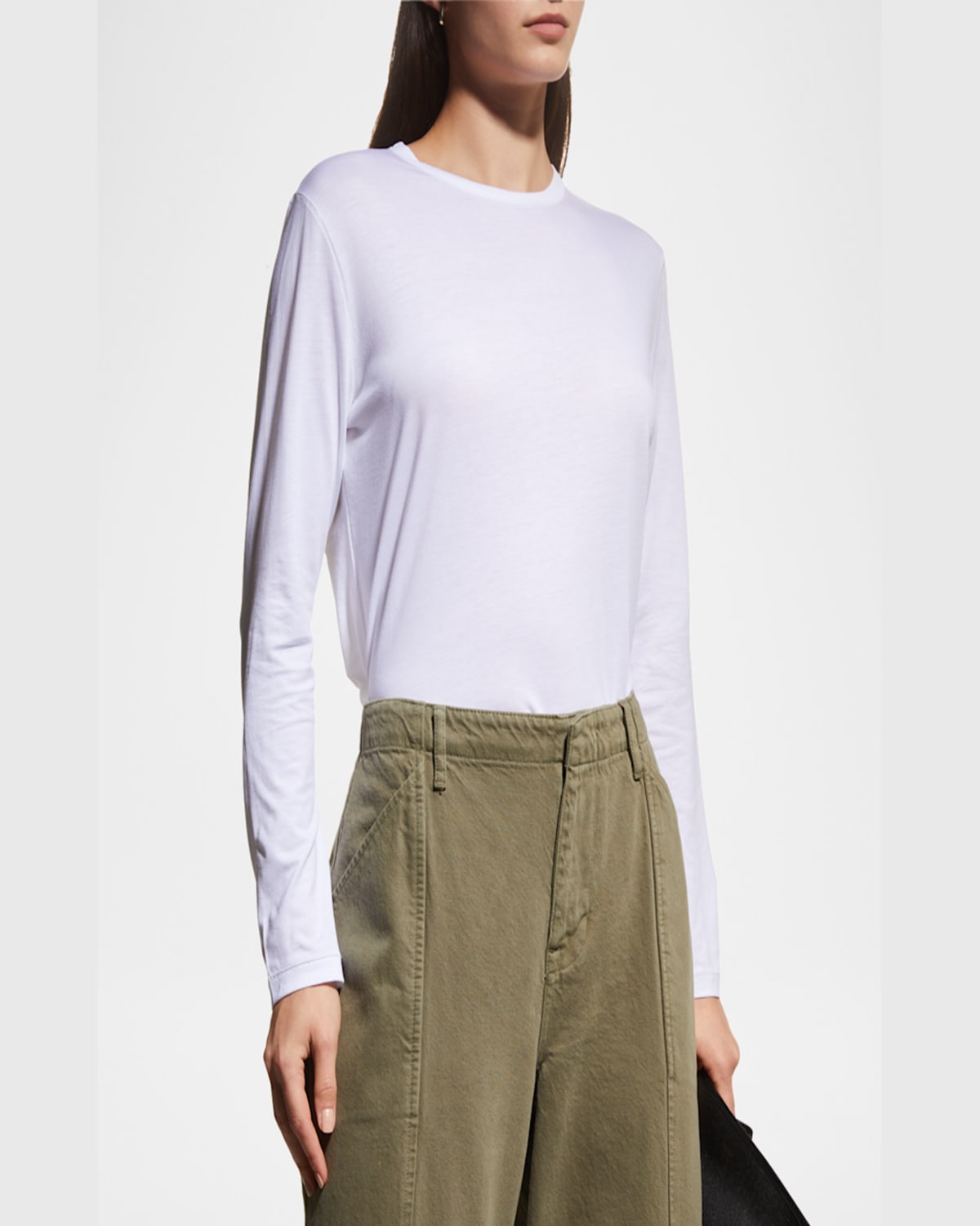 MAJESTIC LYOCELL COTTON CREWNECK TEE 