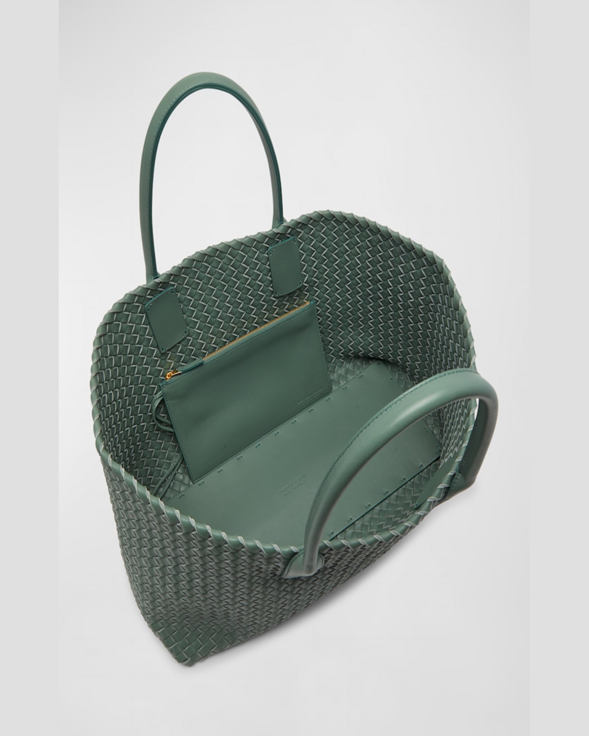 Bottega Veneta Medium Cabat Bag In Kaki-gold