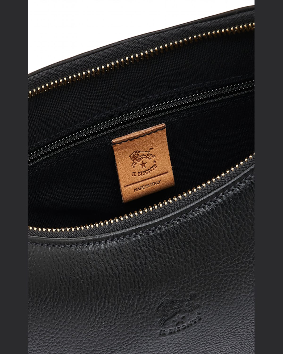 Il Bisonte Belcanto Small Zip Shoulder Bag In Pompelmo