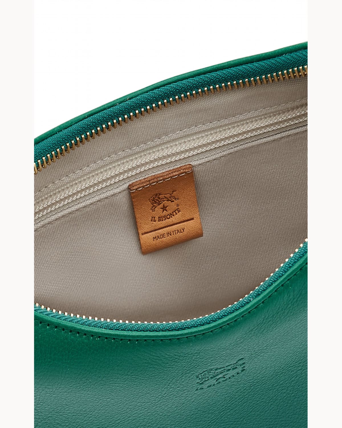 Il Bisonte Belcanto Small Zip Shoulder Bag In Pompelmo