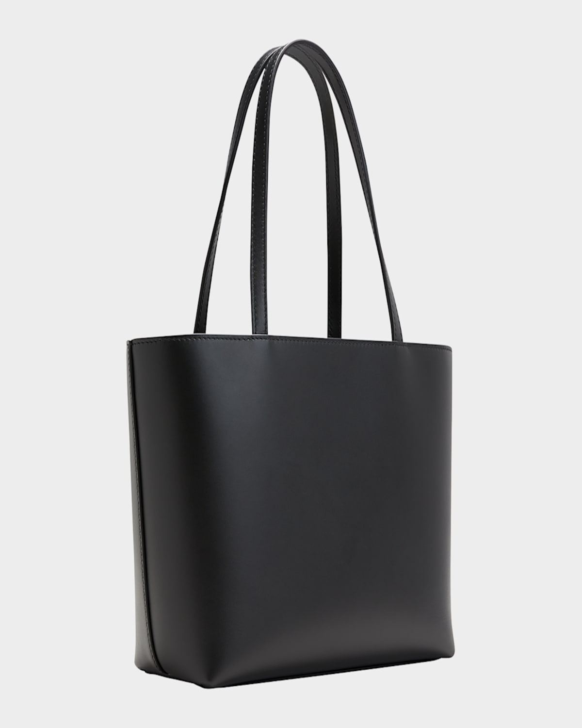 Dolce & Gabbana Dg Logo Leather Tote Bag In Nero