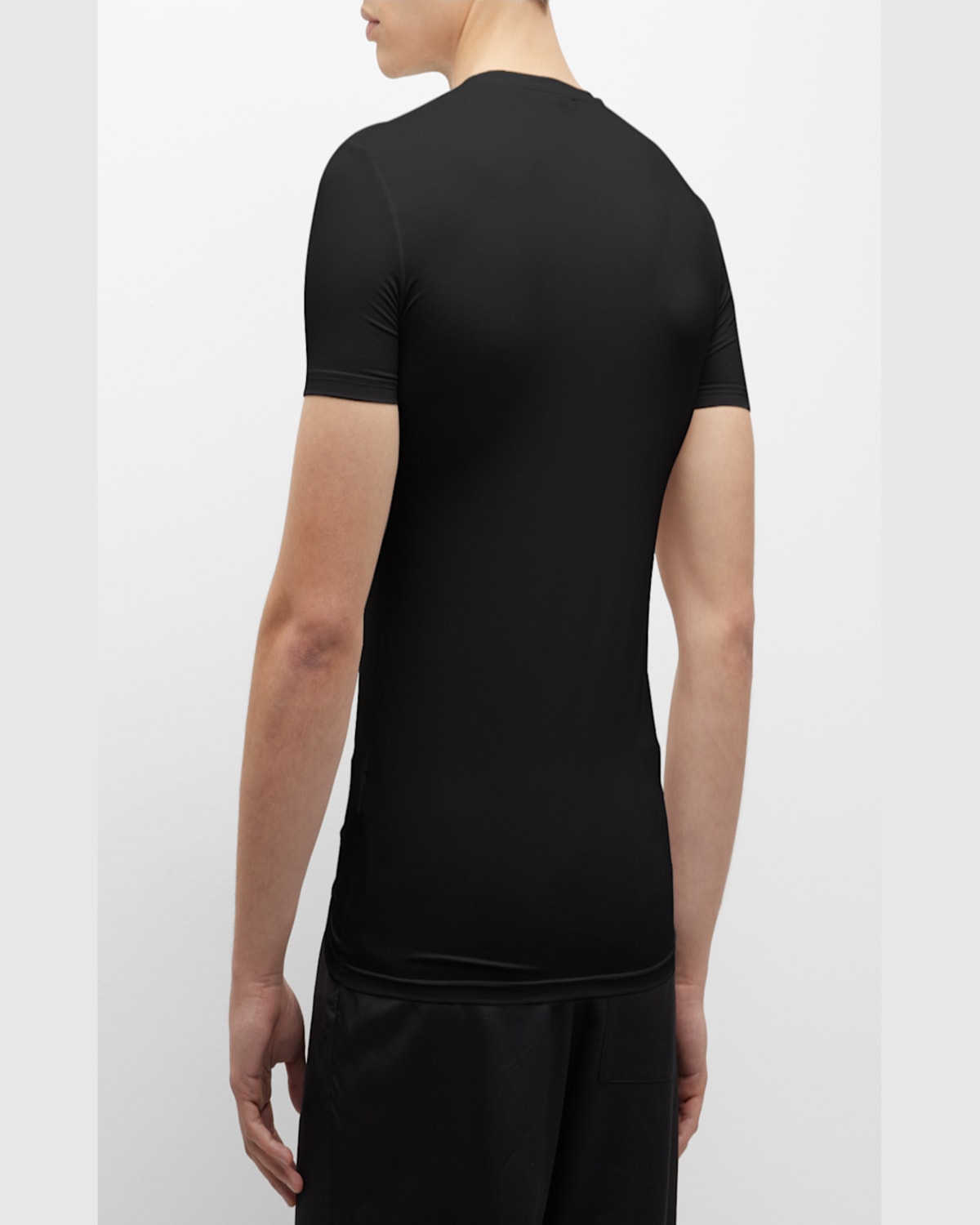 Zegna T-shirt In Cotone Blu Scuro  Uomo In Black