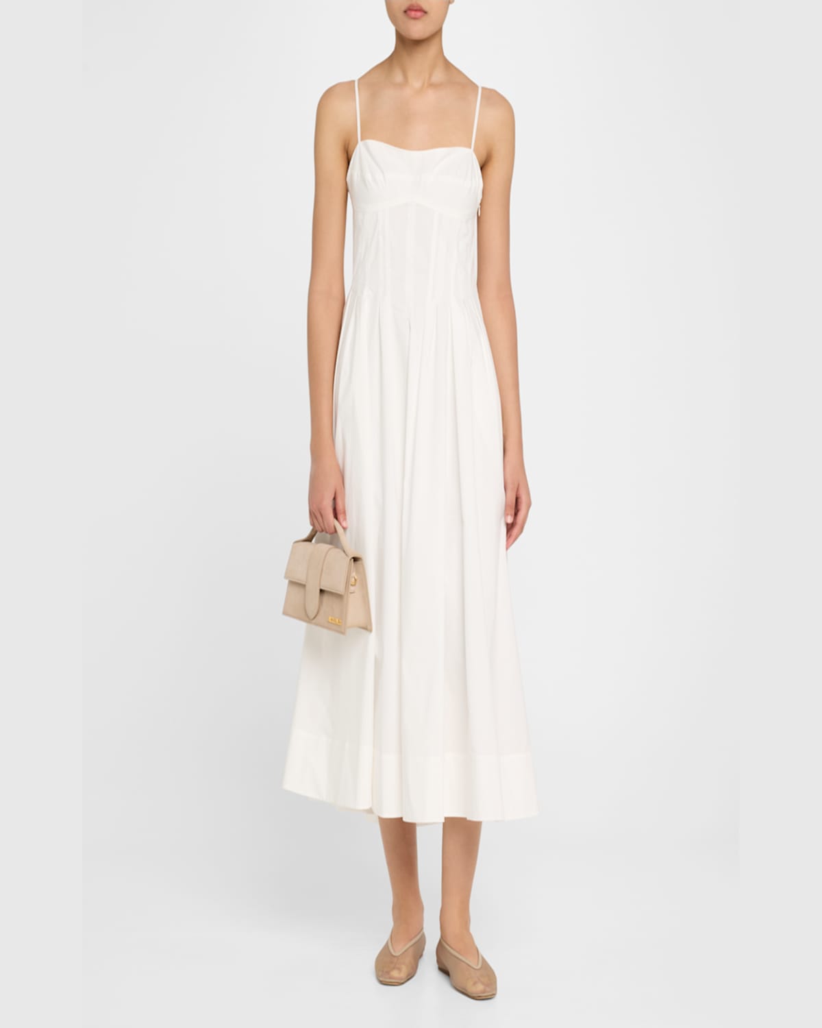 Jacquemus Le Grand Bambino Leather Crossbody Bag In Dark Beige