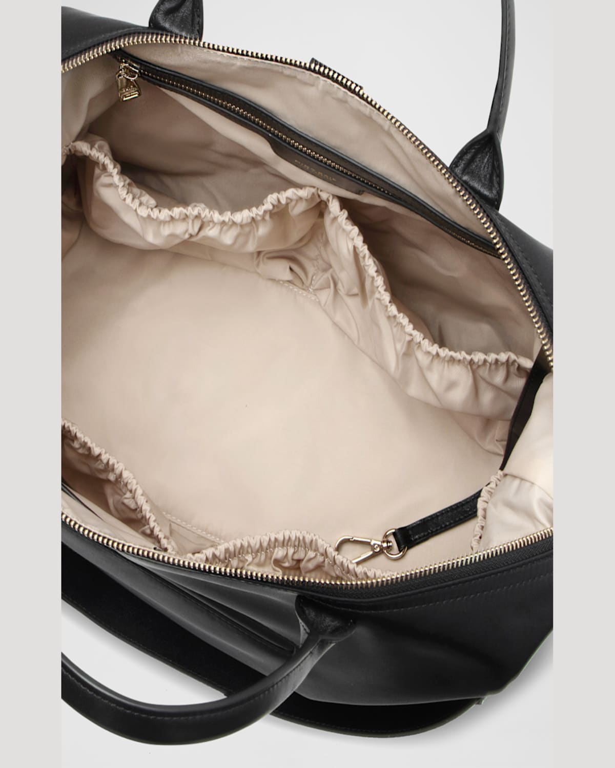 Shop Mina Baie Emmy Nylon Bundle Diaper Bag In Black/silver