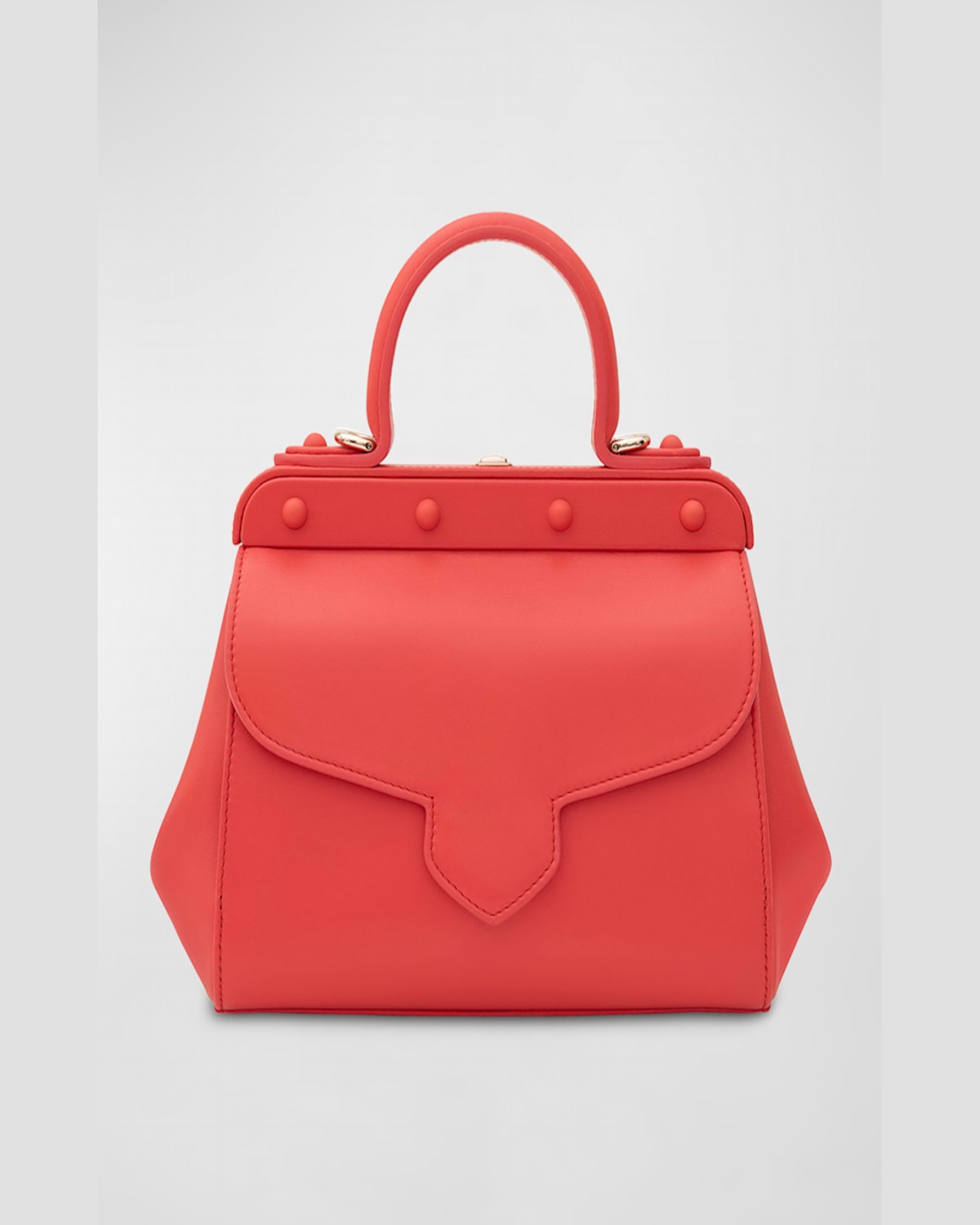 Franzi Margherita Lambskin Leather Crossbody Bag In Coral