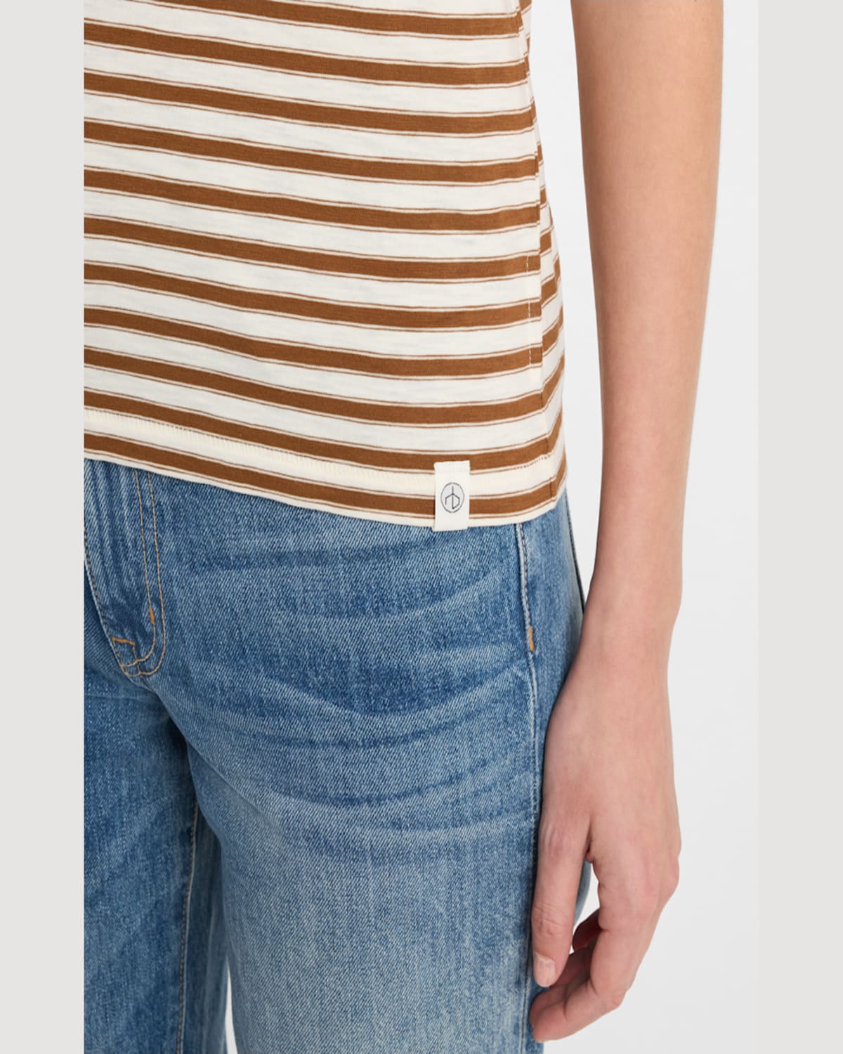 Rag & Bone The Striped Baby Tee