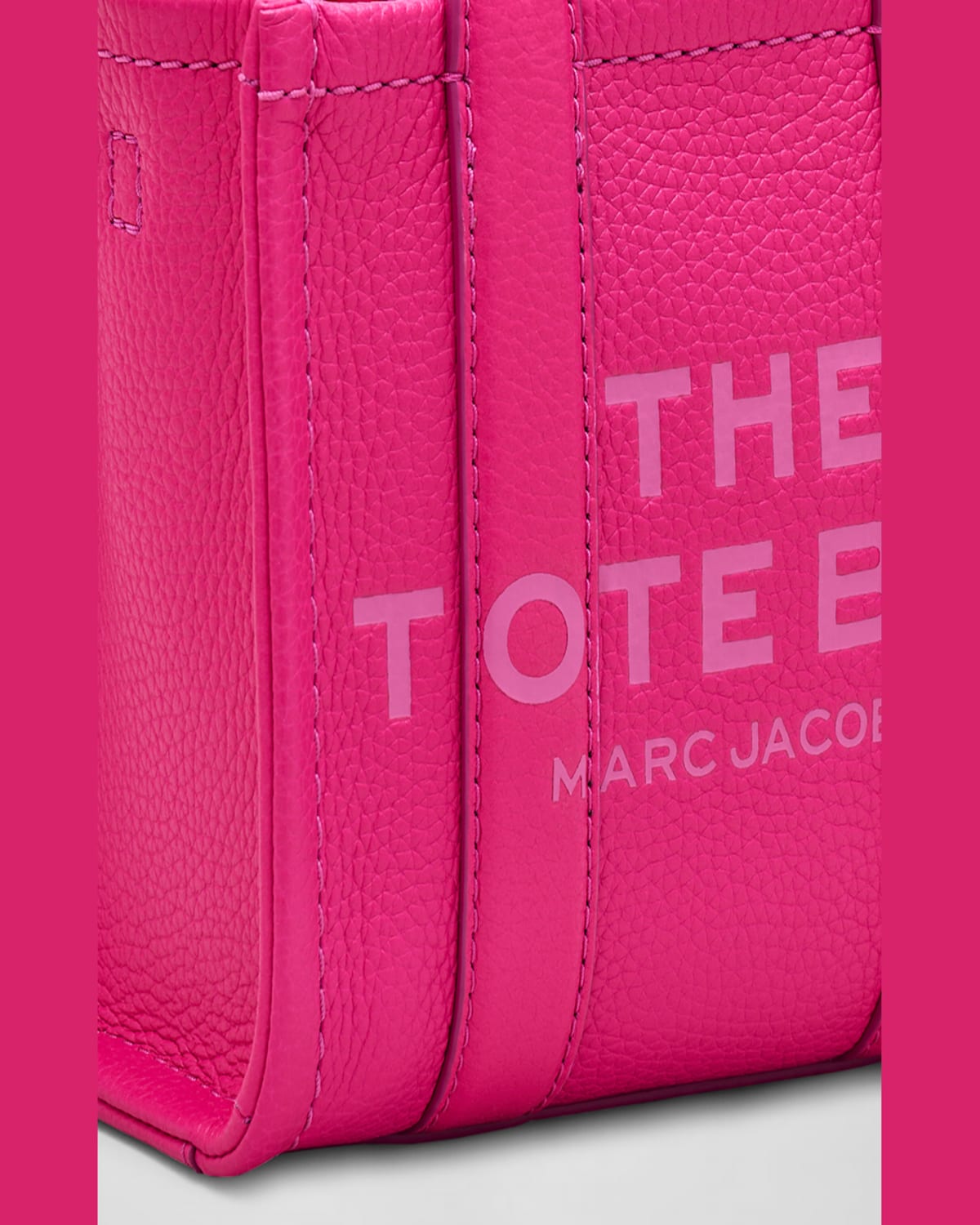 Marc Jacobs The Leather Crossbody Tote Bag In Ribbon Pink
