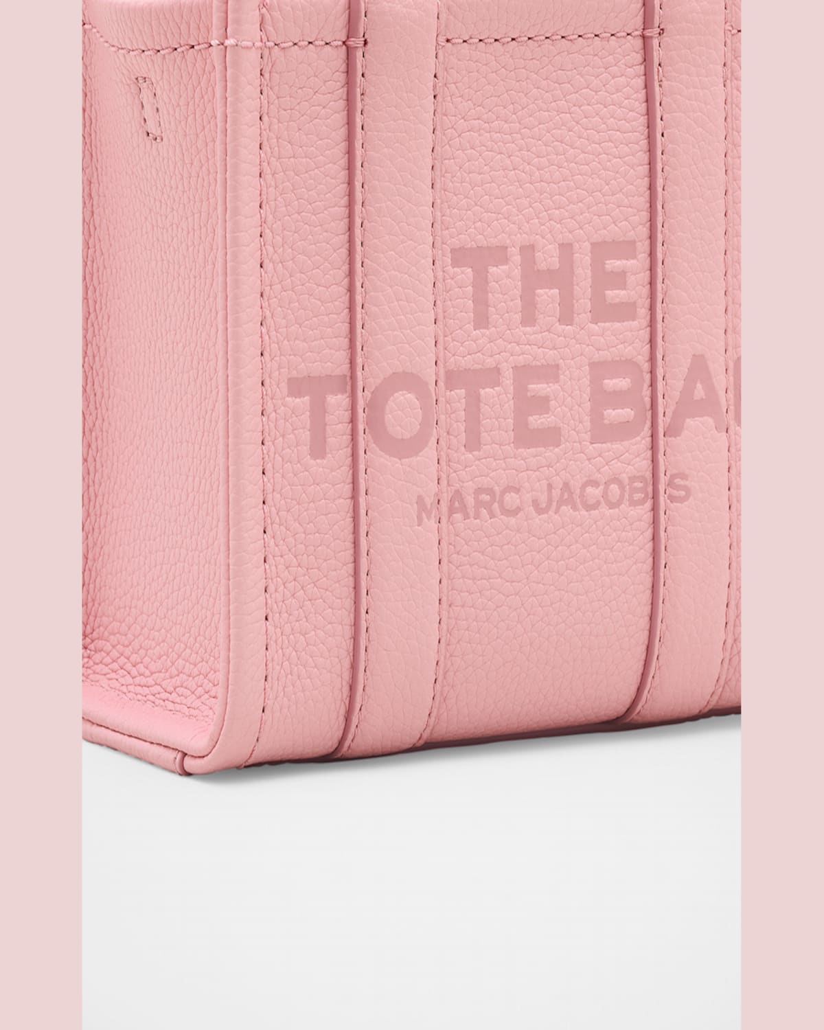 Marc Jacobs The Leather Crossbody Tote Bag In Ribbon Pink