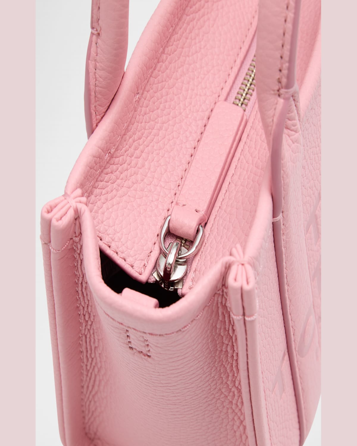 Marc Jacobs The Leather Crossbody Tote Bag In Ribbon Pink