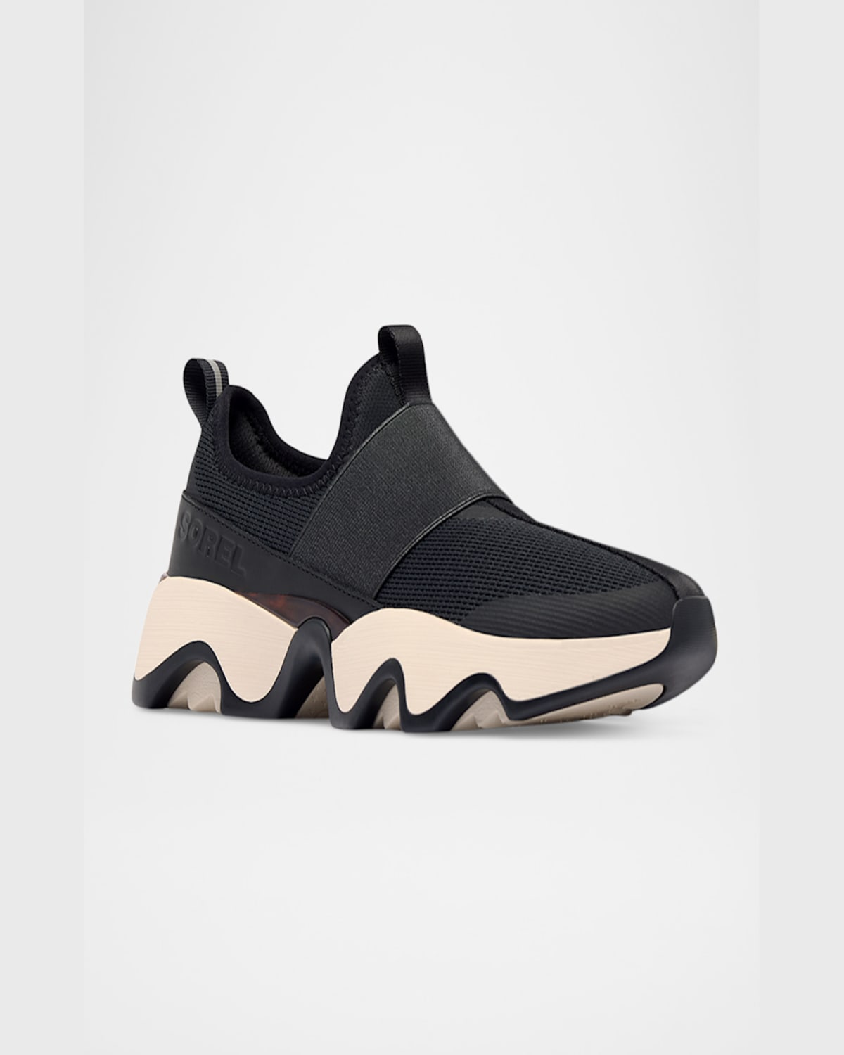 Sorel Kinetic Impact Ii Strap Sneakers In Black Chalk