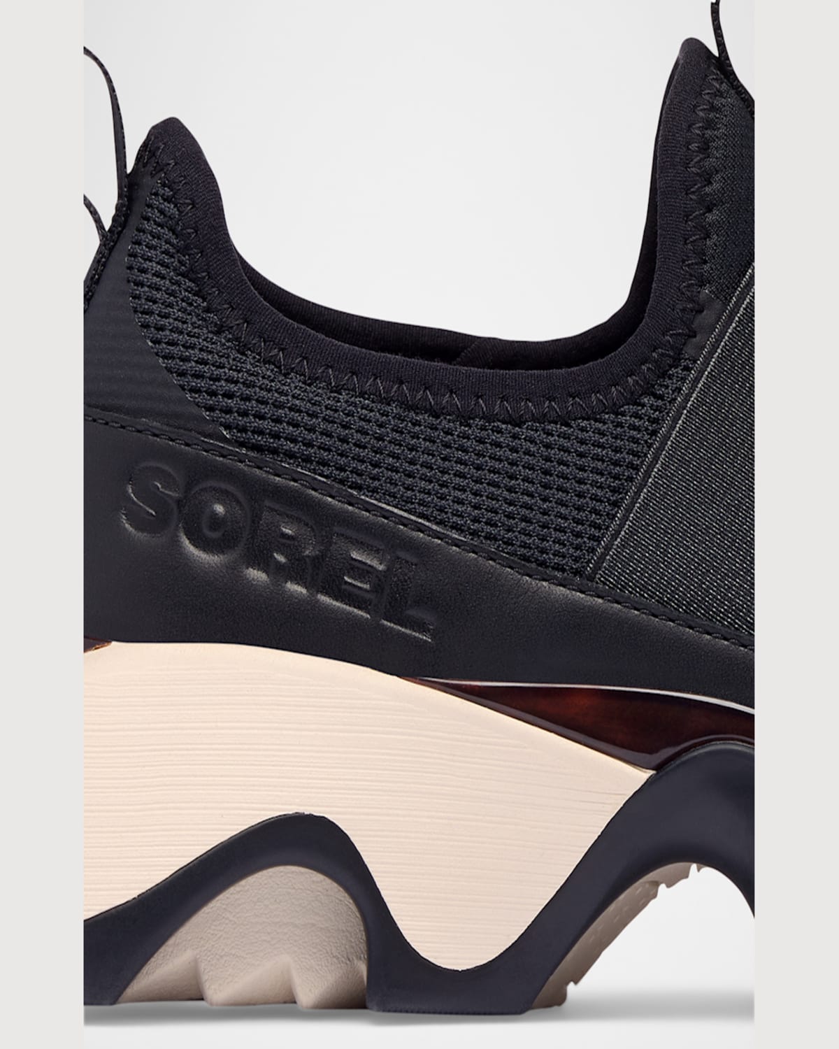Sorel Kinetic Impact Ii Strap Sneakers In Black Chalk
