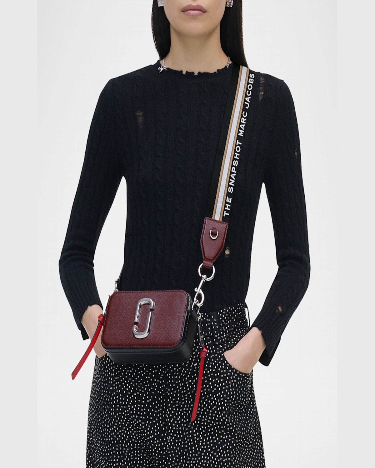 Marc Jacobs The Snapshot Camera Bag In Oxblood Multi