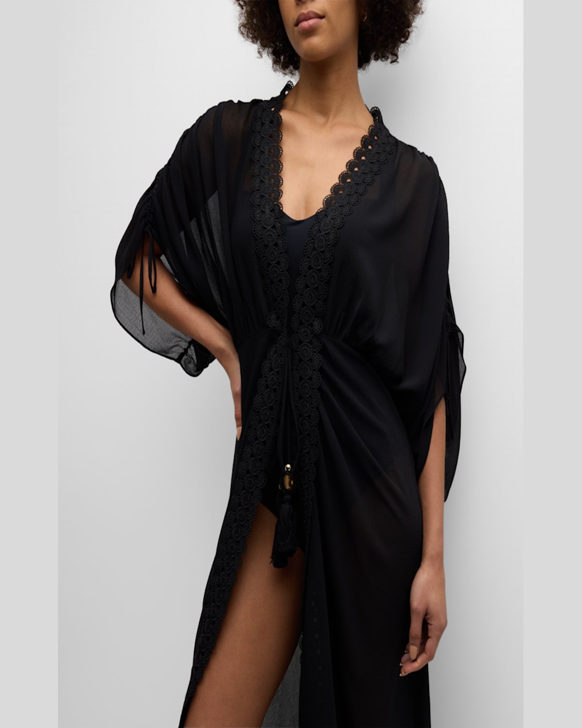Shop Ramy Brook Raelynn Coverup Maxi Dress In Flame