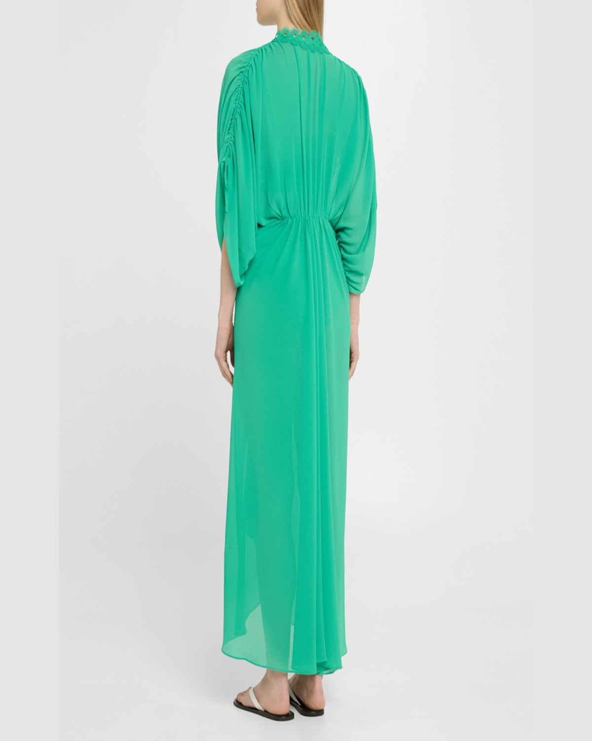 Shop Ramy Brook Raelynn Coverup Maxi Dress In Flame