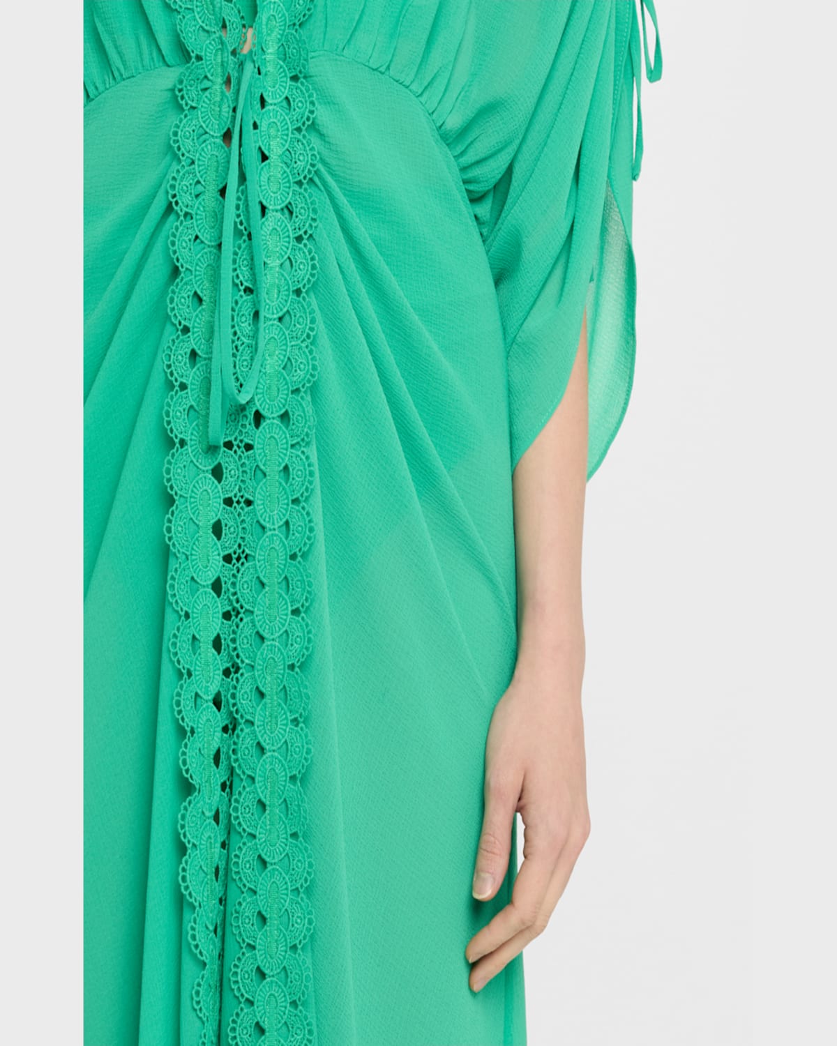 Shop Ramy Brook Raelynn Coverup Maxi Dress In Flame