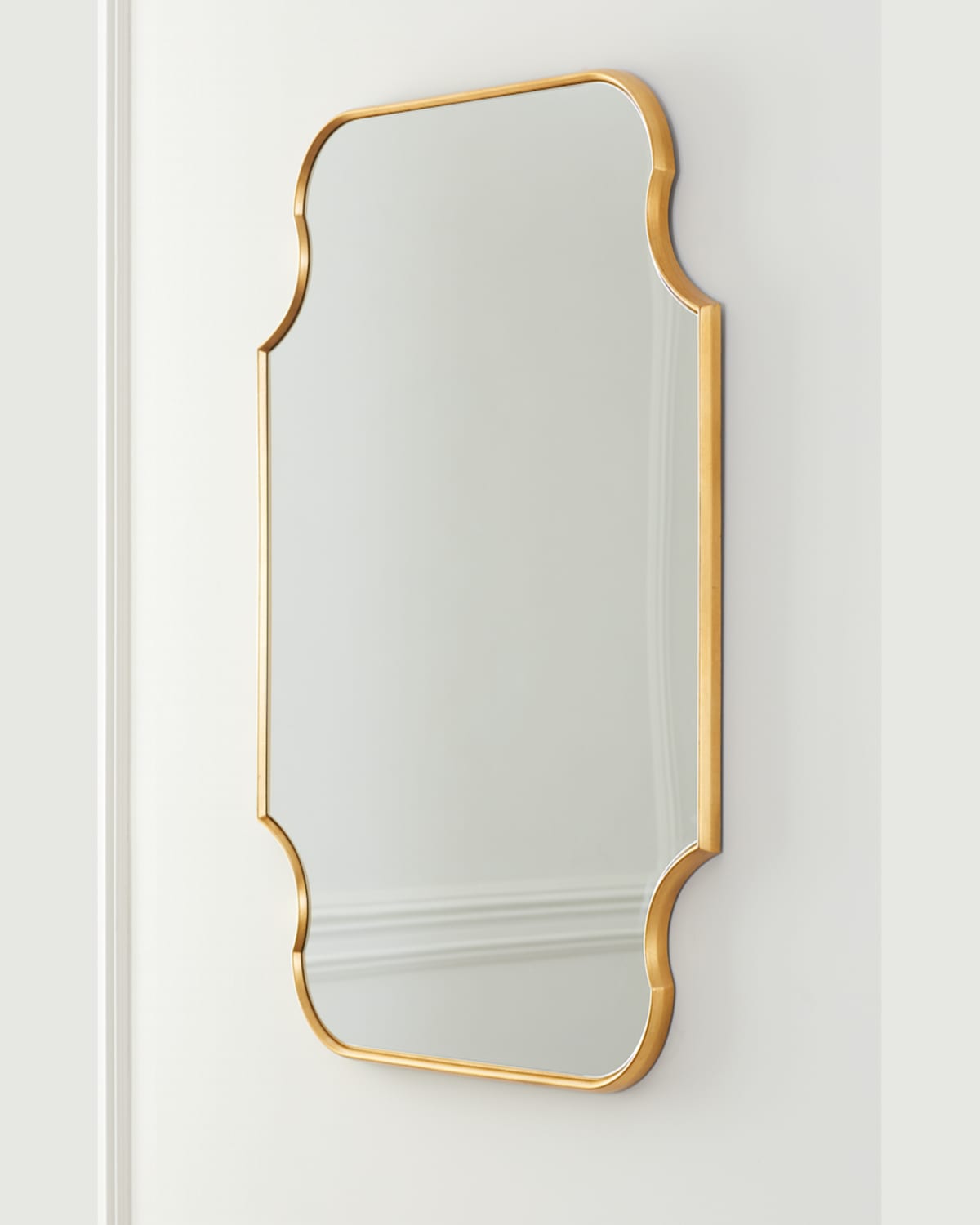 Katherine Noble By Bmc Lyenda Wall Mirror In Gold Leaf