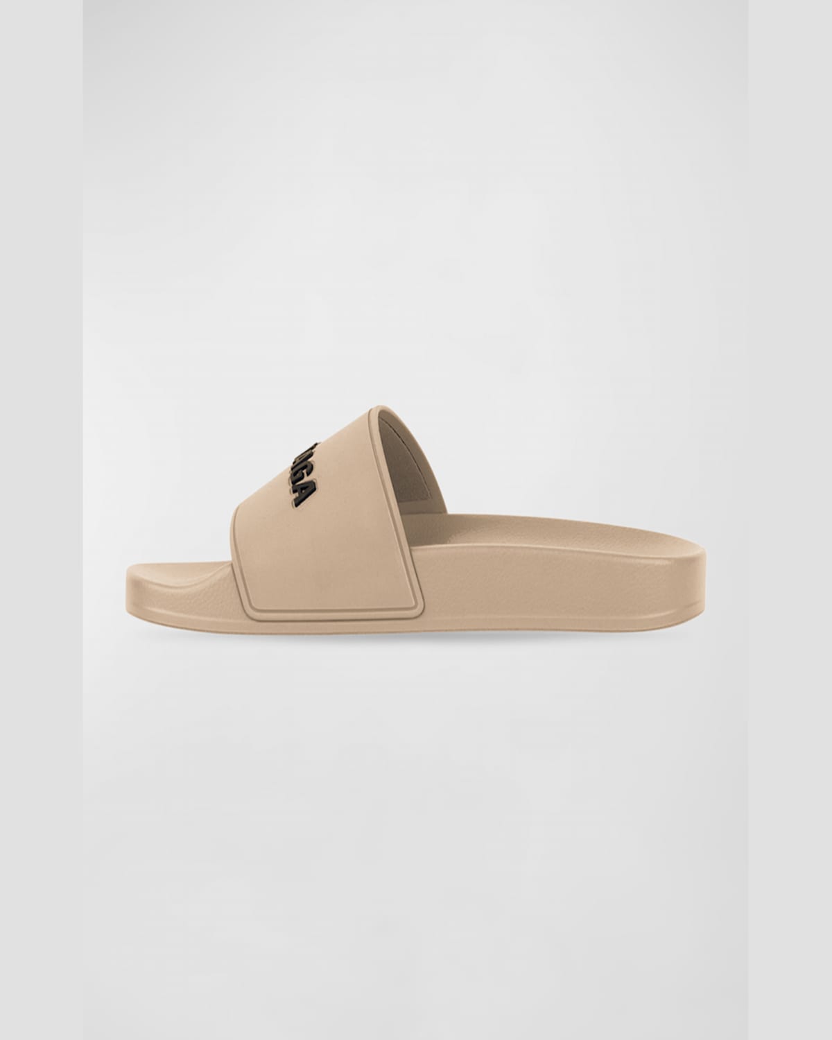 Balenciaga Black Pool Slides In 9710 Beige/black