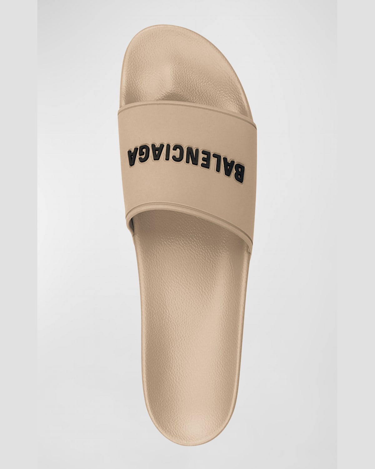 Balenciaga Black Pool Slides In 9710 Beige/black