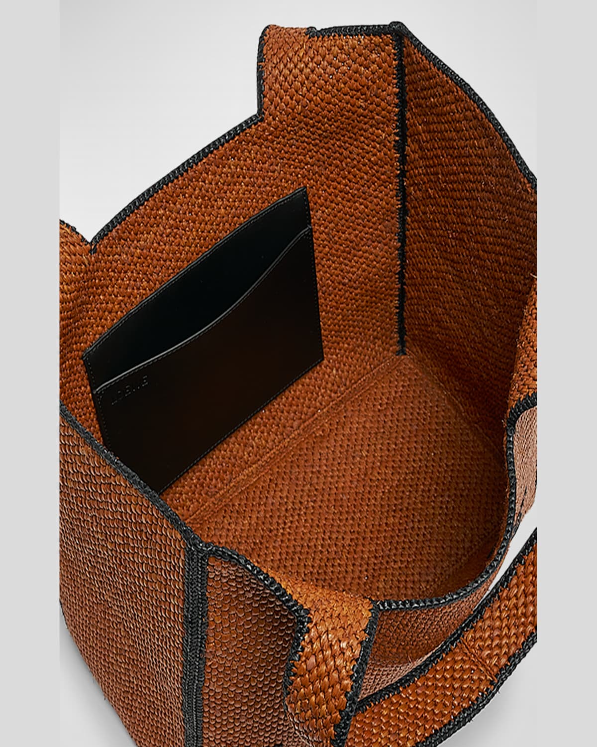 Loewe X Paula's Ibiza Font Logo Large Tote Bag In Raffia In Honey Gold