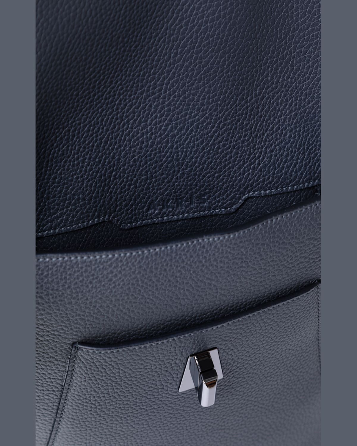 Shop Akris Anouk Medium Flap Leather Messenger Bag In Mocca
