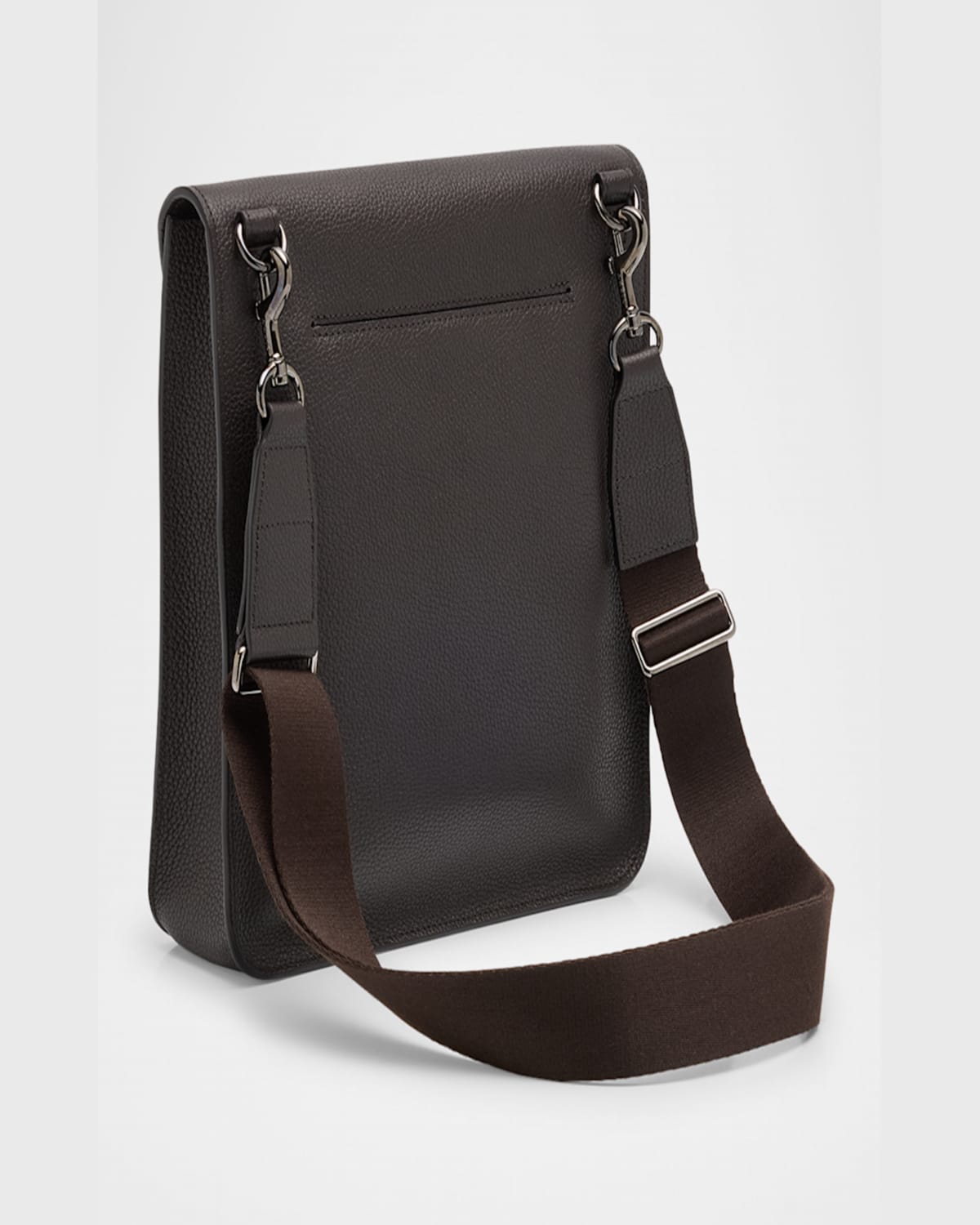 Shop Akris Anouk Medium Flap Leather Messenger Bag In Mocca