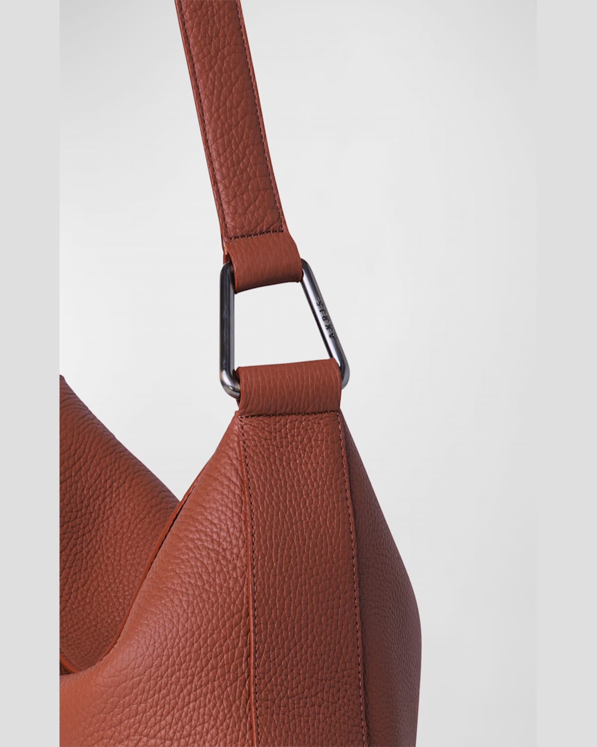 AKRIS ANNA MEDIUM LEATHER HOBO BAG 