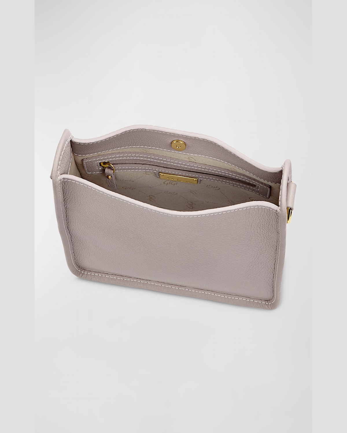 Gigi New York Elle Pebble Leather Crossbody Bag In Beechwood