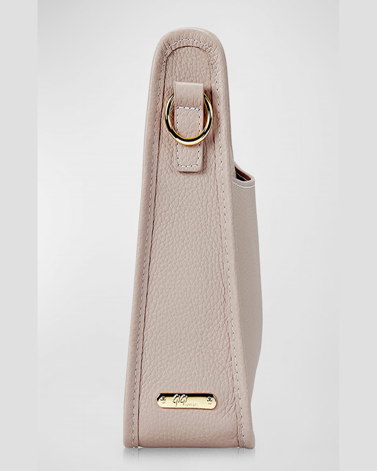 Gigi New York Elle Pebble Leather Crossbody Bag In Beechwood