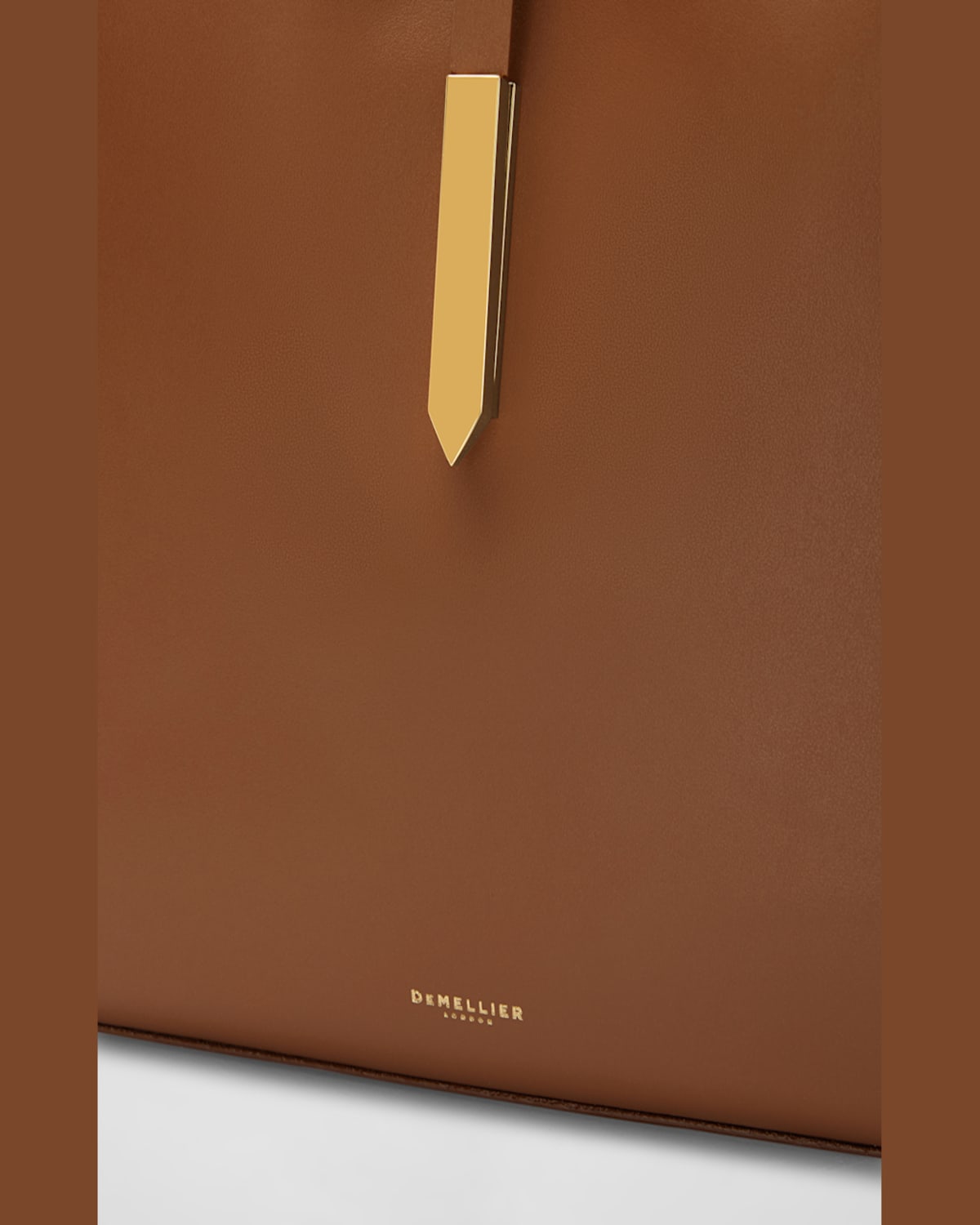 Demellier Midi Tokyo Smooth Leather Shoulder Bag In Tan Smooth