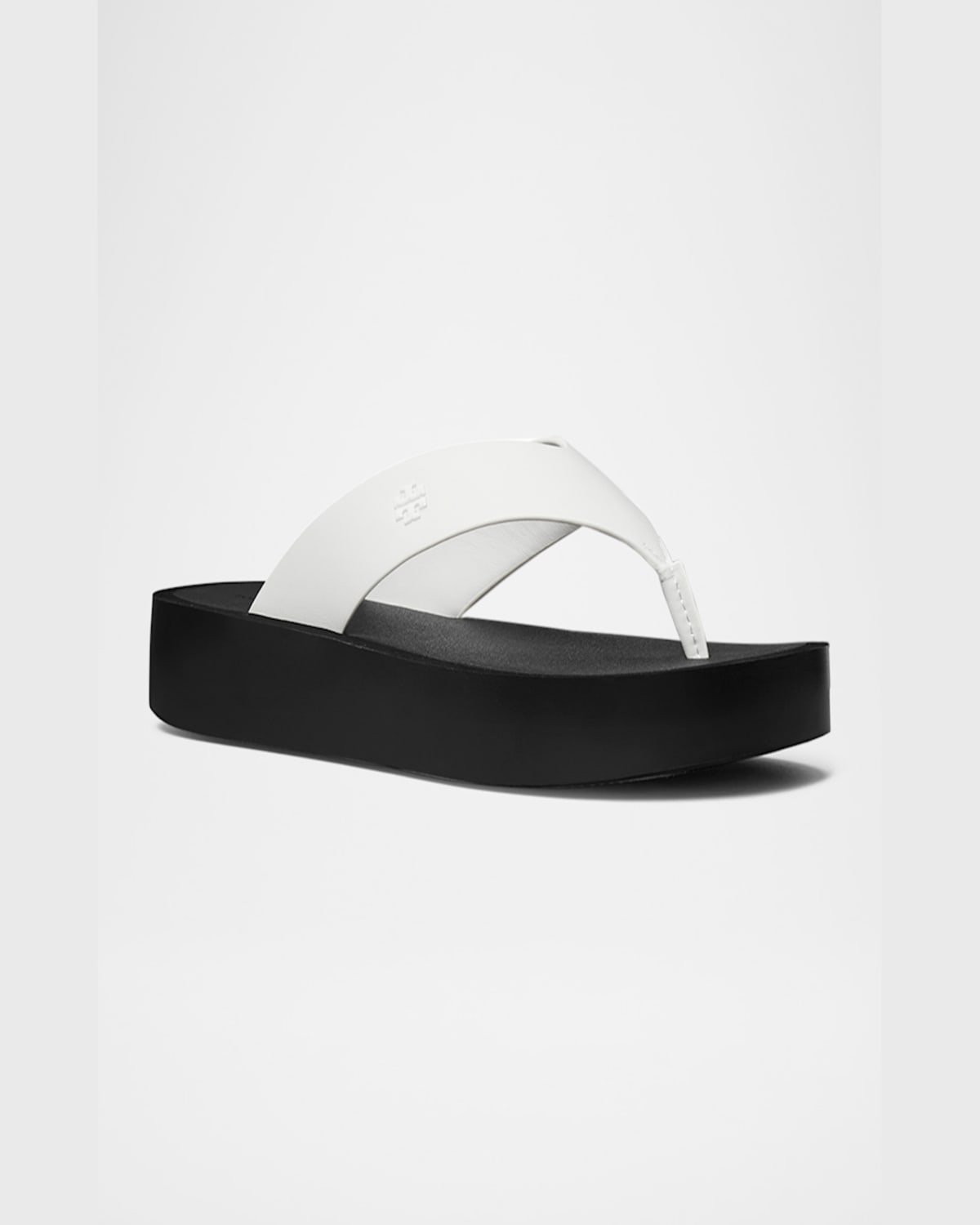 Tory Burch Leather Medallion Flip Flop Sandals