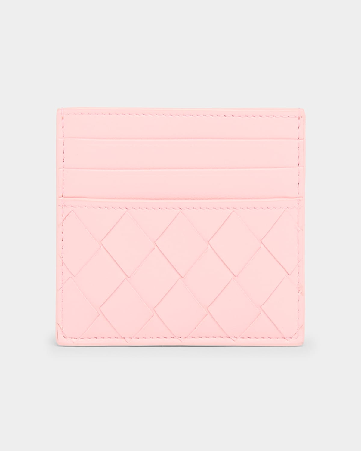 Bottega Veneta Intrecciato Credit Card Case In Barolo